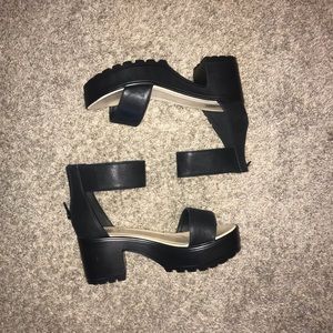 Koi Couture faux leather sandals